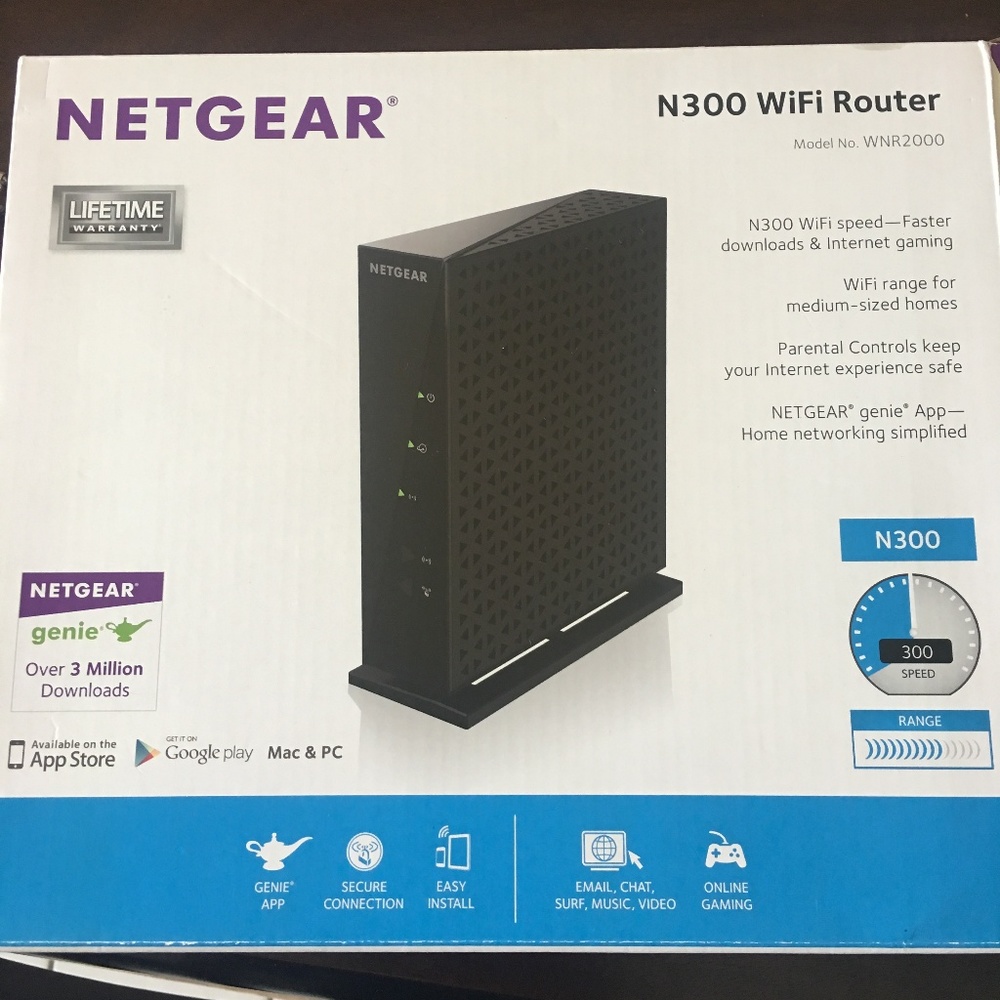 Netgear N300 Wireless N Router (WNR2000)